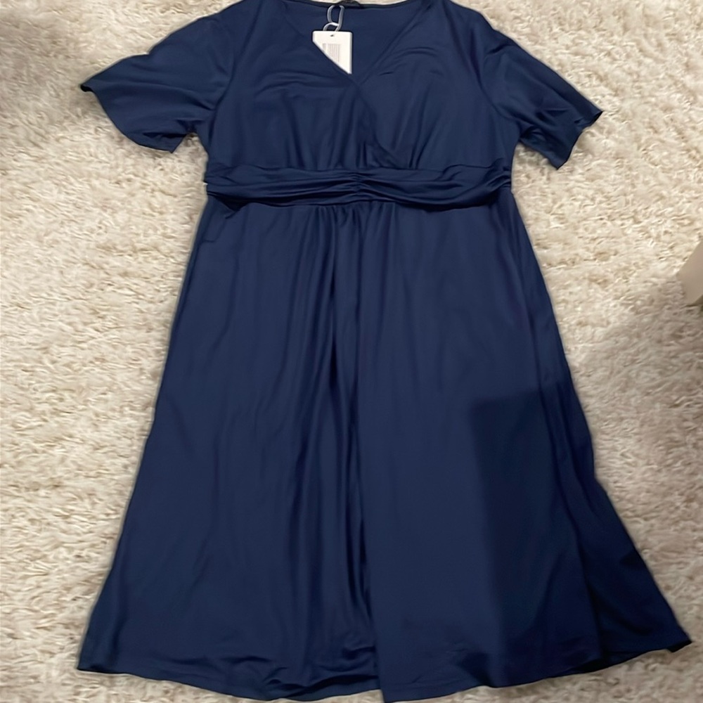 Bloomchic Gathered Navy Blue